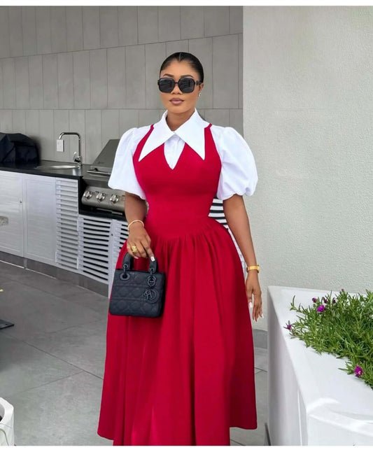 Executive Chic Midi Dress