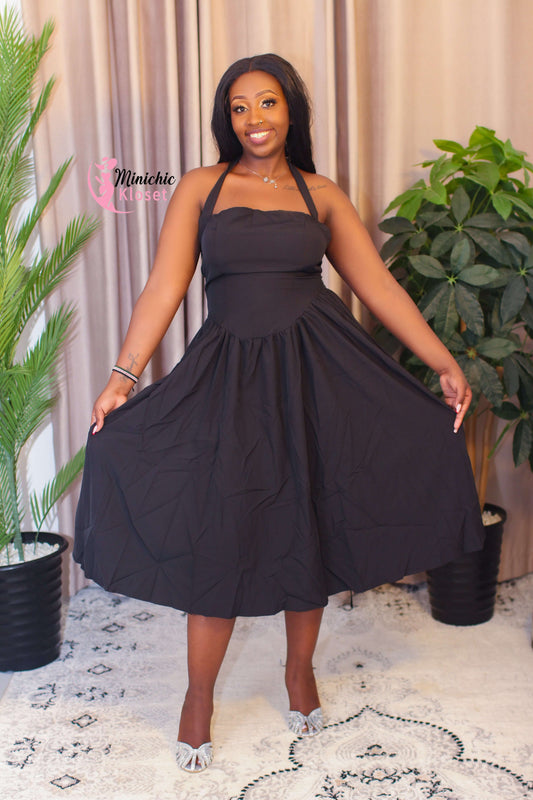 Classic Audrey Halter Dress