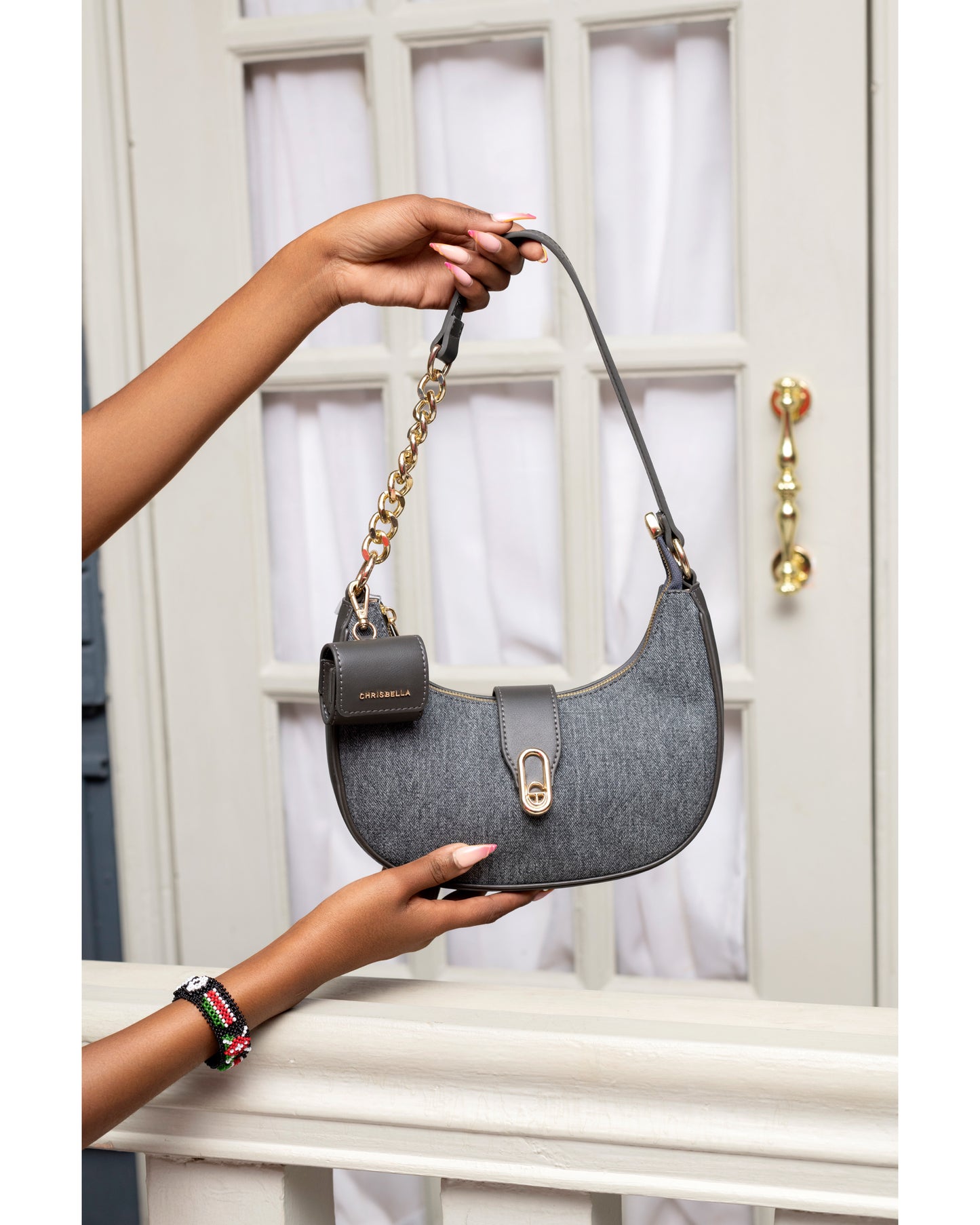 Accent Shoulder Bag Gray