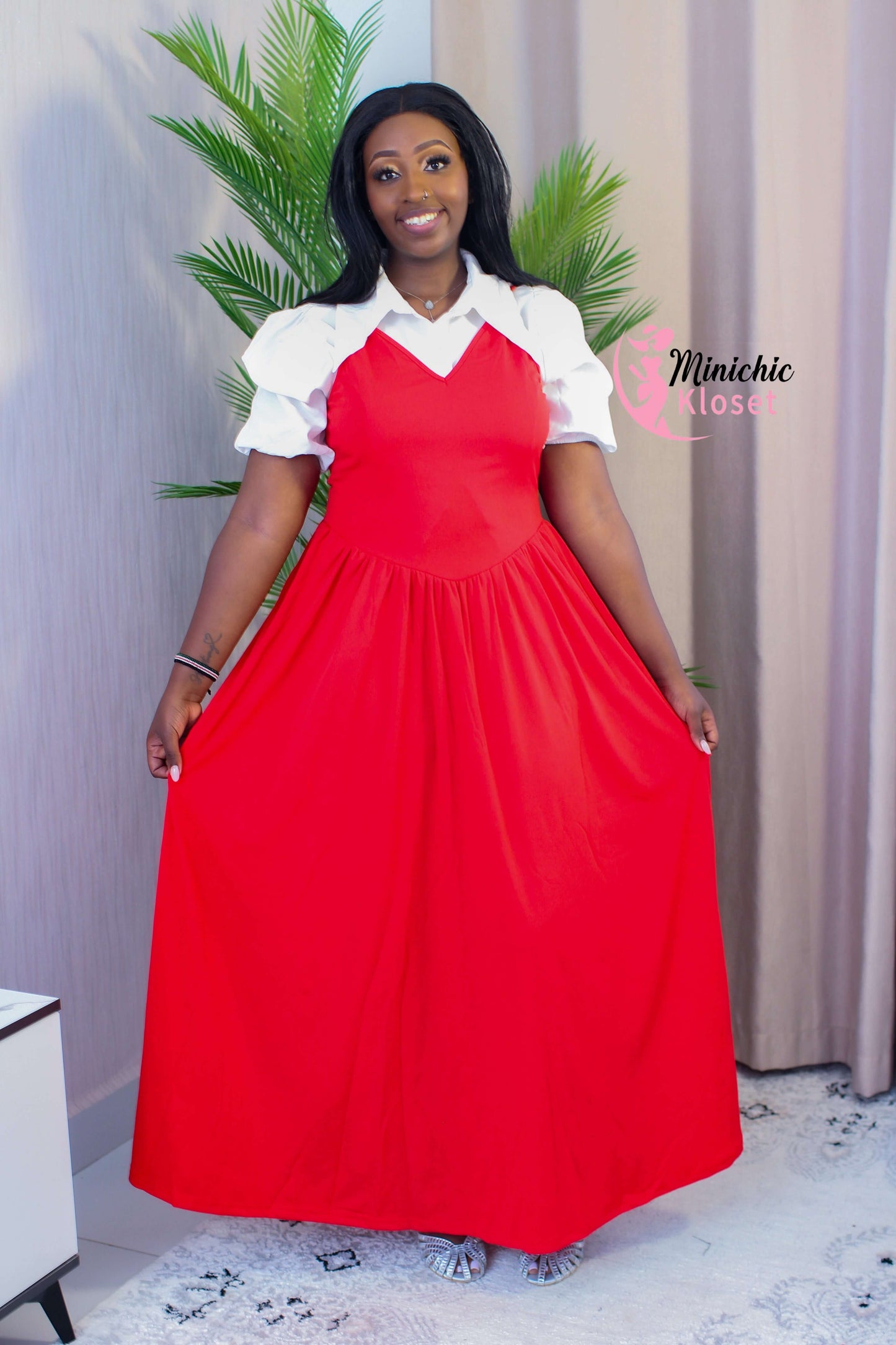 Executive Chic Midi Dress