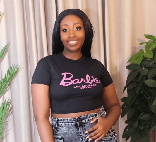 Black Barbie Crop Top - Minichic collection 
