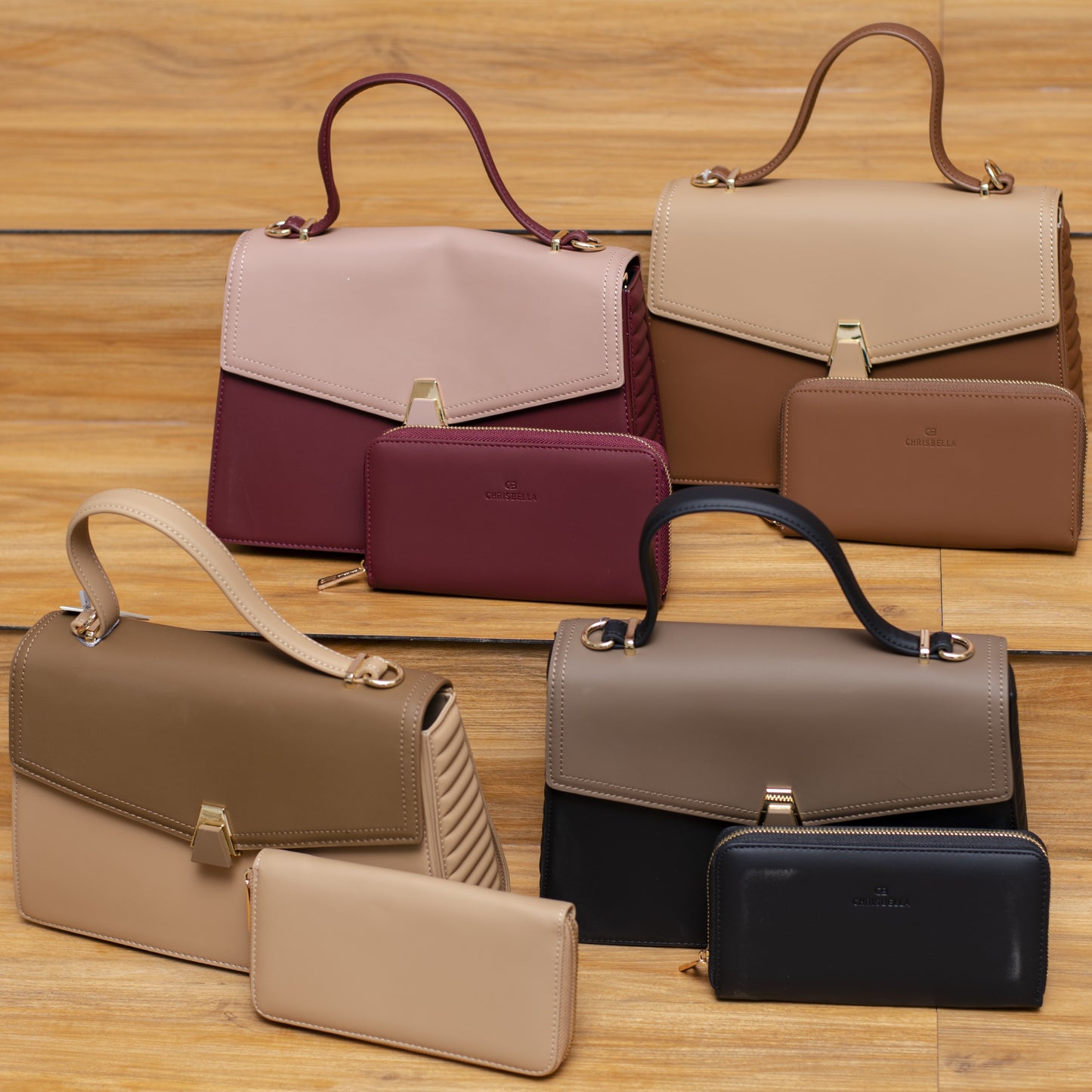 CHRISBELLA Luxurious Office Bag with matching Wallet