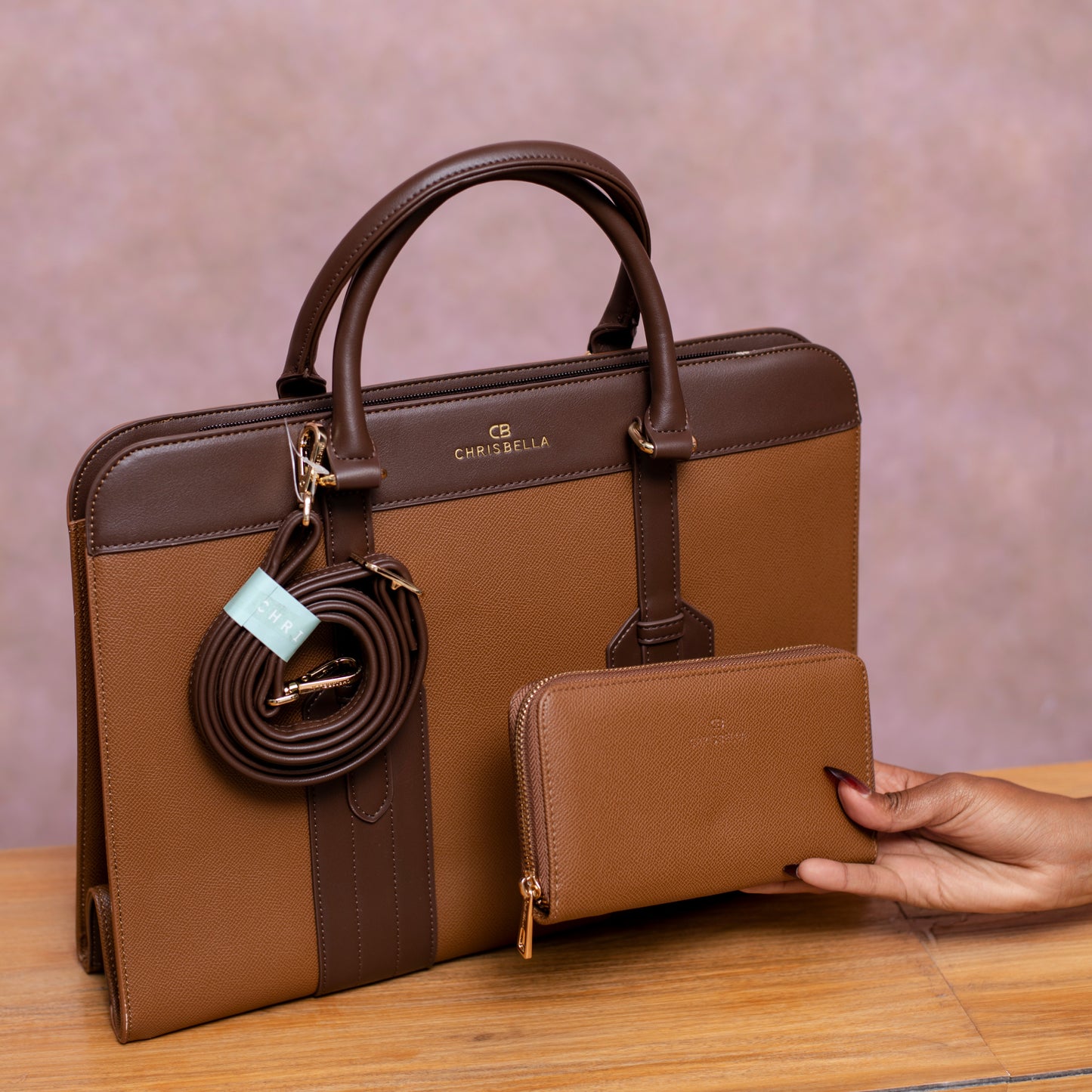 Luxury CHRISBELLA Office HandBag with matching Wallet
