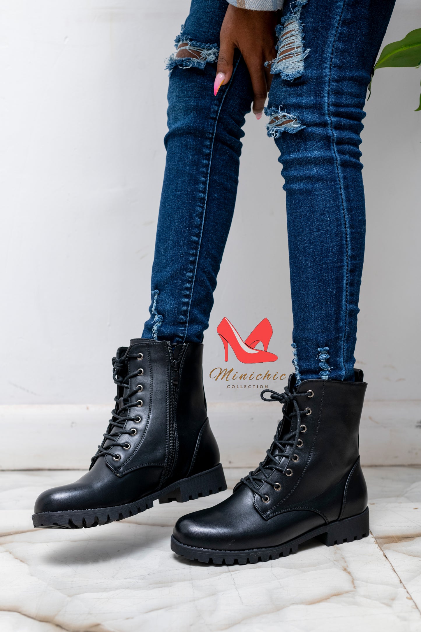 Combat Black Boot