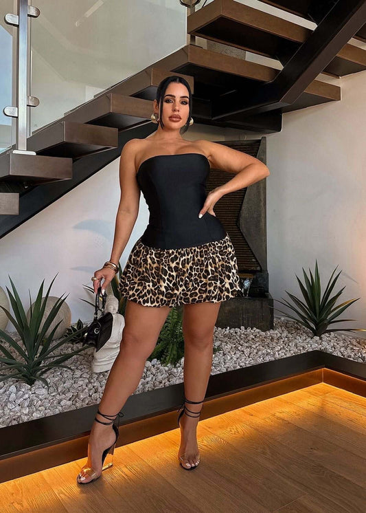 Wild Heat Strapless Mini Dress